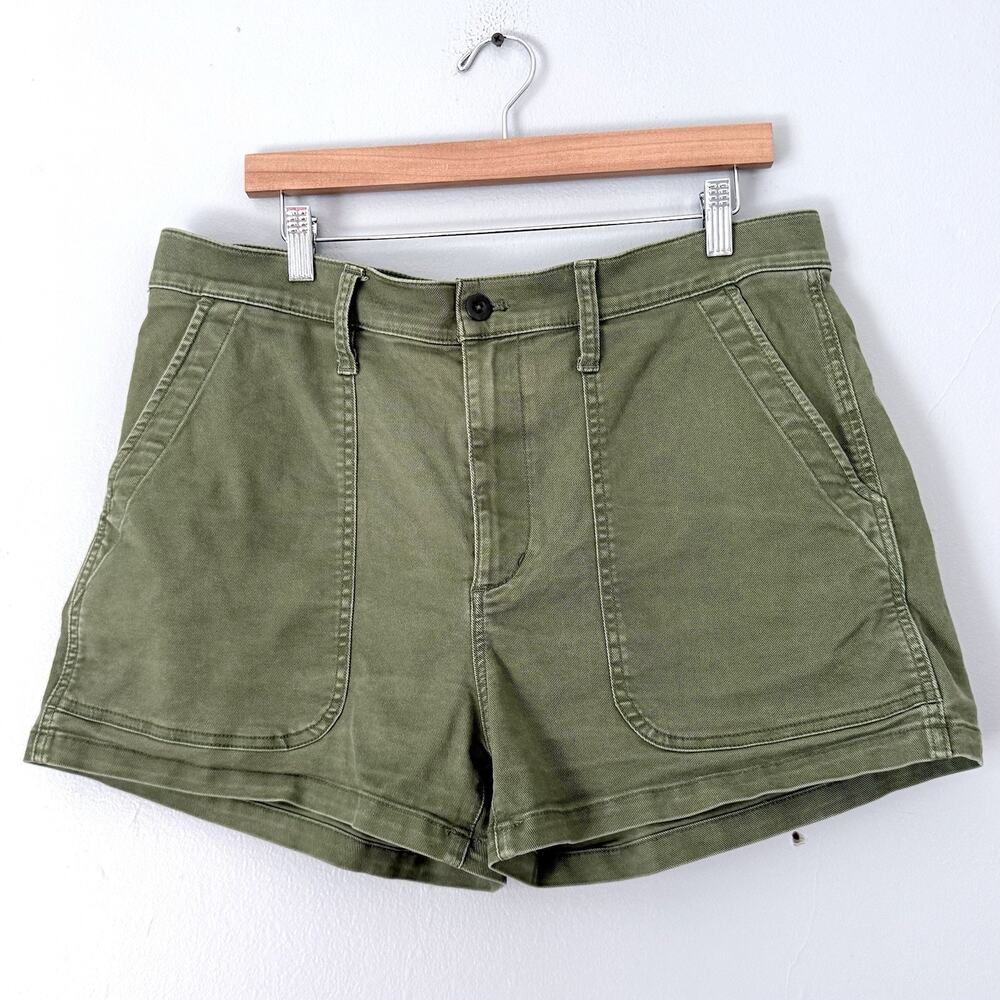 Madewell Shorts Womens Size 32 Chino Olive Green Shorties Preppy Beach